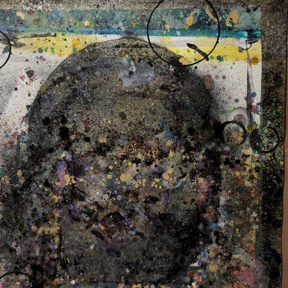 HANDCRAFTED Abstract Framed Painting HANDMADE Artwork HANDPAINTED Wall Art Decor - Picture 5 of 17